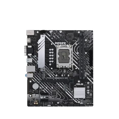Asus | PRIME B660M-K D4 | Processor Socket LGA1700 Socket | Chipset Type Intel B660 | Supported RAM Technology DDR4 SDRAM - 2